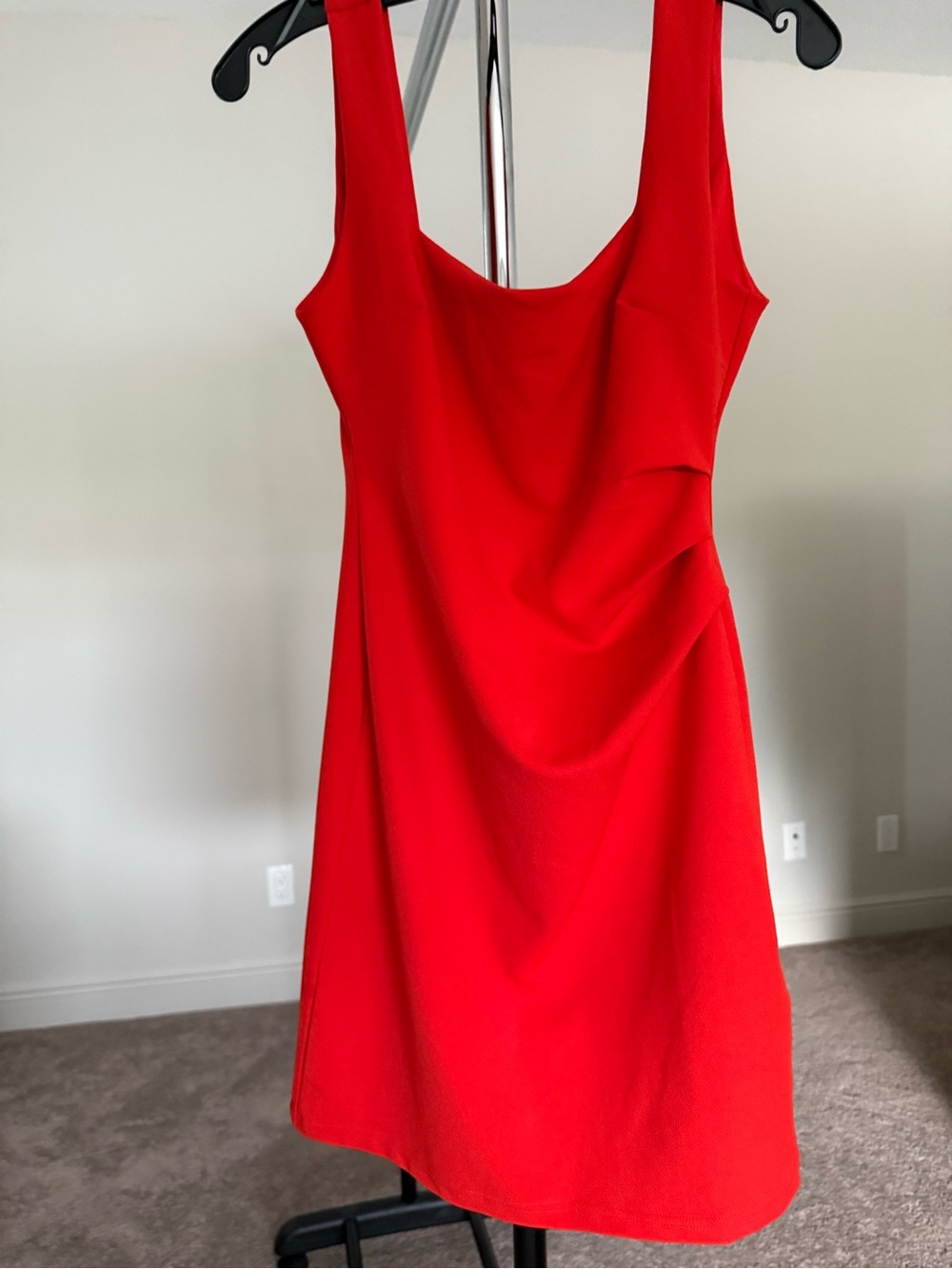 H&M Orange Scoop Neck Mini Dress